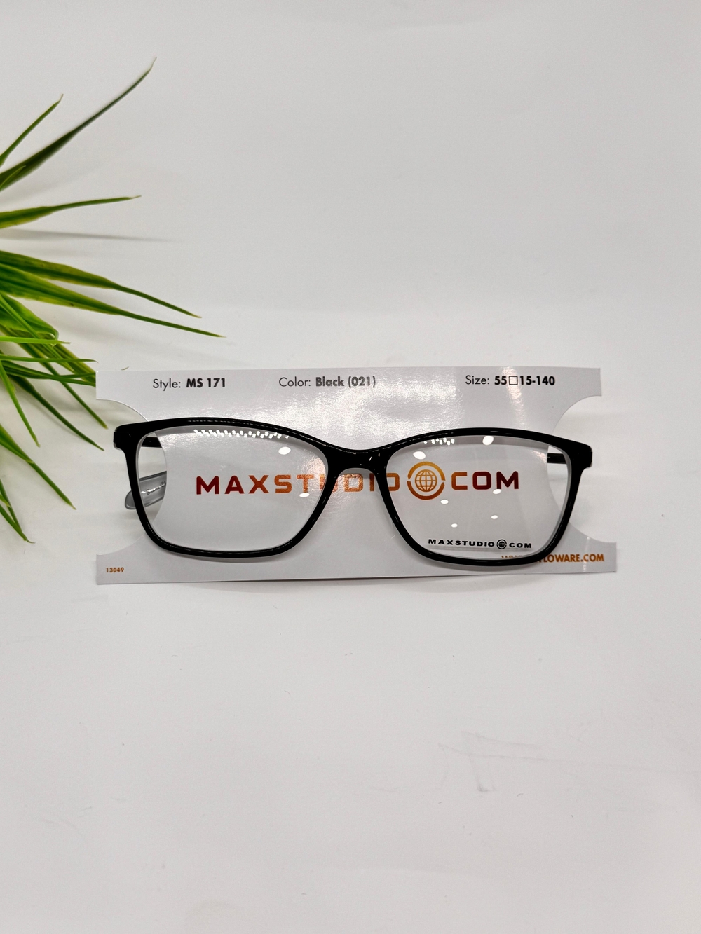 MaxStudio MS 171 Black Eyeglasses Frame Size 55-15-140/NWT.